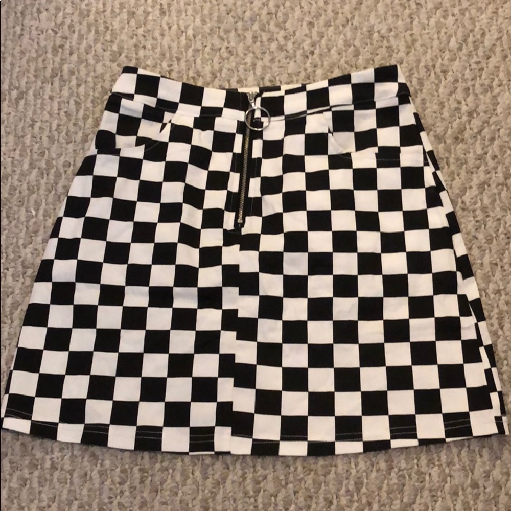 Checkered skirt
